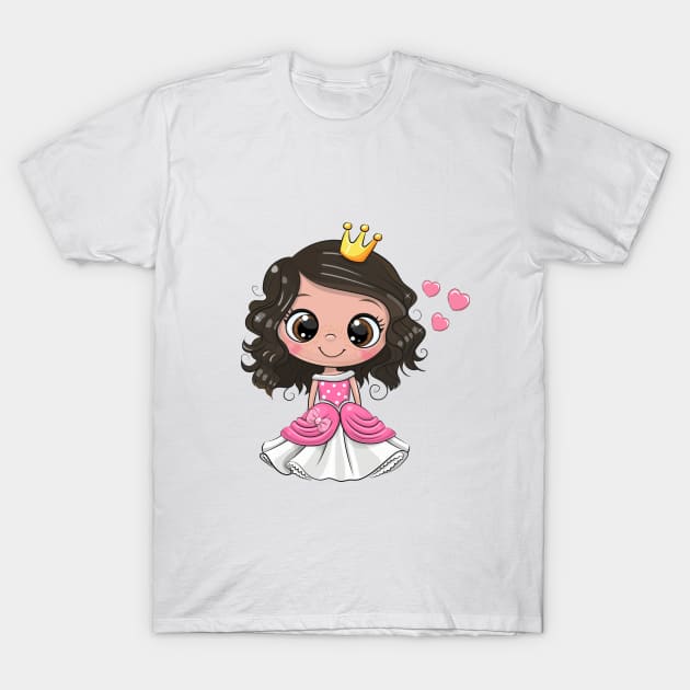 Cute Princess T-Shirt by Reginast777